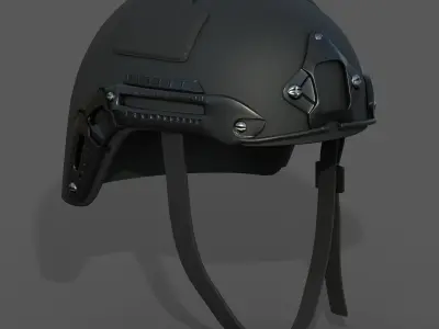Helmet military combat 3d model  Low-poly 3D model