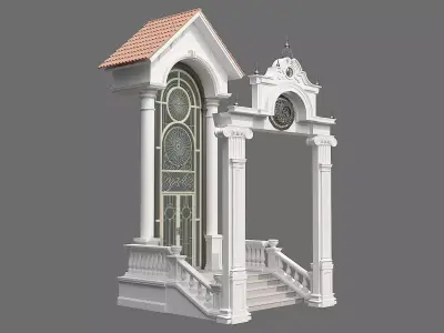 Classic Door Gate 1 3D model