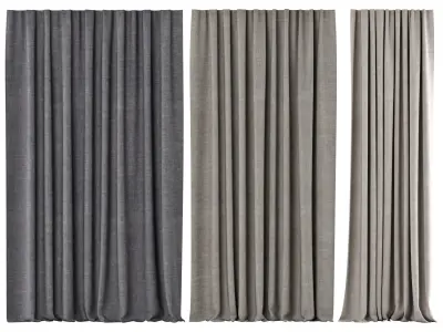 Curtains 137 Kvadrat Even 3D model
