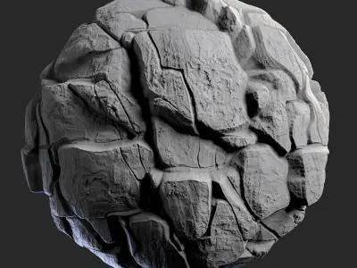 H116 Rock Cliff - PBR - 4K - Seamless - SBSAR Texture