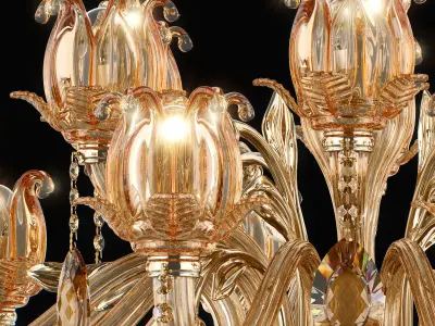 MD 3255-12-6 Osgona Chandelier 3D model