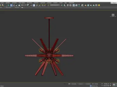 THORNE ACRYLIC CHANDELIER Low-poly 3D model