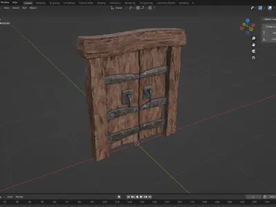 Medieval Gateway Collection Low-poly 3D model