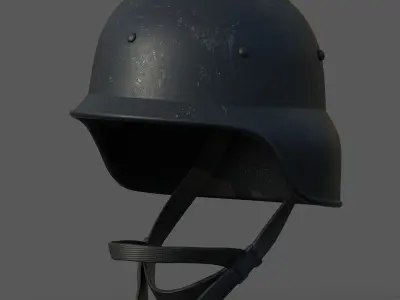 Helmet military Scifi combat soldier armor scifi fantasy 3d  Low-poly 3D model