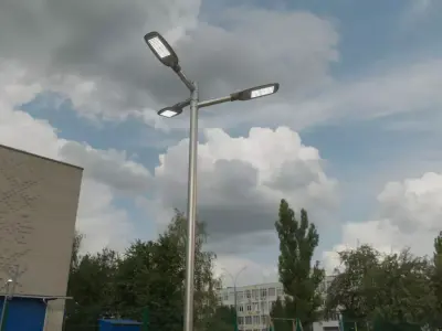 Street Light 12 version 8 5m with pole 2 Low-poly 3D model