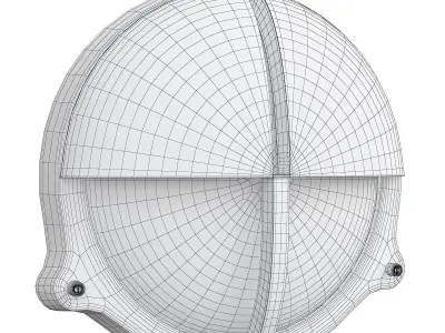 SEABECK HALFLID ROUND WITH CAGE BULKHEAD Low-poly 3D model