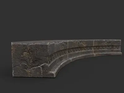 STONE PLACE LOW POLY HIGH QUALITY Low-poly 3D model