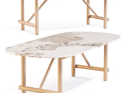 B and B Italia Ayana - Dining Table 3D model