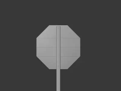 Stop Sign 3D model Free 3D model