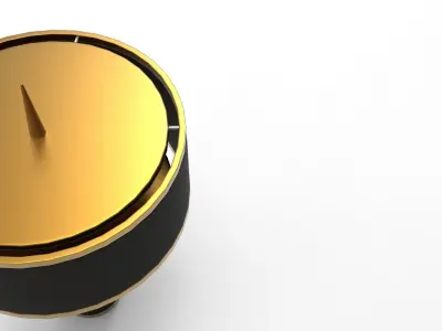 Needle Table Lamp Low-poly 3D model