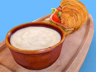 Croissant with Ham Tomato Cucumber and Greens obj gltf usdz 3D model