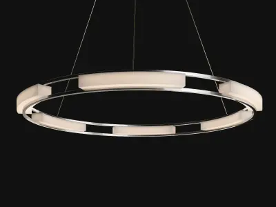 Fanton collection modern light fixture with circular shape 3D model
