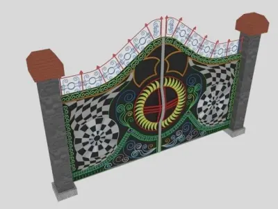 gate for house 3D model