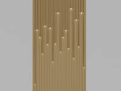 3D Lighting Wall Panel Low-poly 3D model