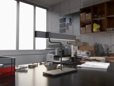 Loft studio 3D model