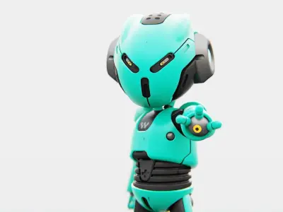 TOON DROID MEGALON RIGGED 3D model
