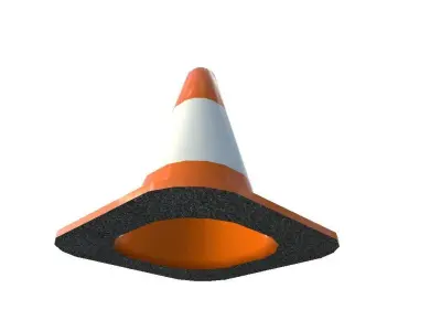 Road Cone Low-poly 3D model buy