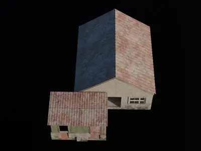 Old House 02  Low-poly 3D model