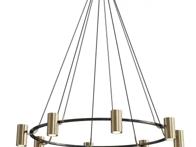CHAMPEAUX ROUND CHANDELIER 48 3D model