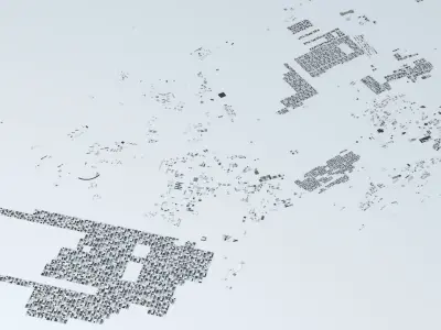 Mogadishu Streets and Buildings 3D model