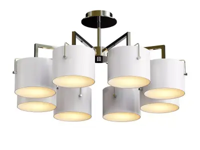 sayrus modern ceiling light fixture with six lights 3D model