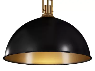 Single Dome Kitchen Island Pendant Light 3D model