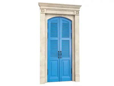 Entrance classic door 65 3D model