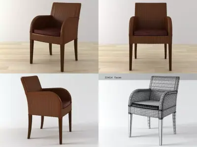 Henry four different chairs 3D model