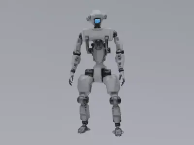 Scifi Robot - Operator 005 Low-poly 3D model