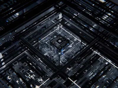 Circuit Board CPU Concept 3D model