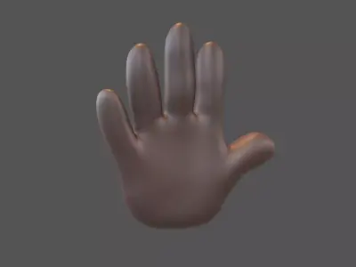 Hand v1 005 Low-poly 3D model