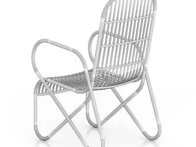 Orange Armchair 3D model