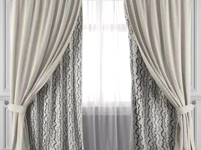 Curtain Set 461 3D model