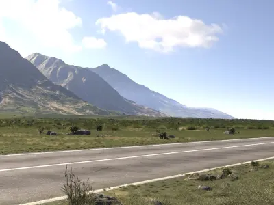 Field road production 3D model