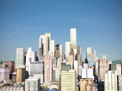 City 34 Low-poly 3D model