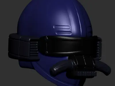 helmet high poly sculpt 3d printable ver 7 3D model 3D model