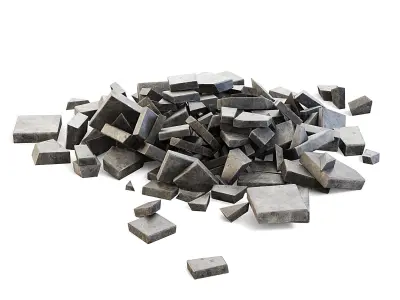 Stone Blocks Rubble 3D model purchase