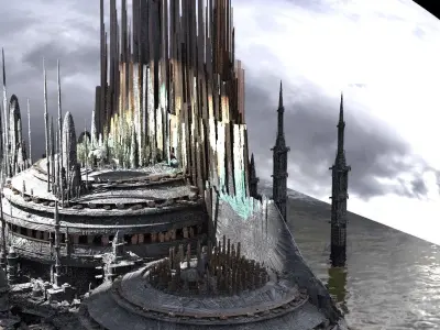 World Elite cityscape 2 Kitbash 3D model