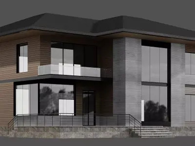 MODERN HOUSE NO17 A 3D model