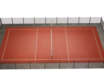 Volley Ball Court 3D model