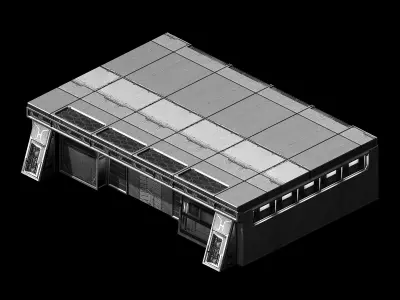 Heterogeneous-architectural-urban housing 3D model