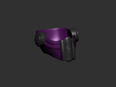 helmet high poly sculpt 3d printable  3D model 77