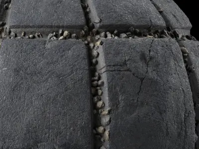 Pavement Materials 28- Slat Stone Paving - Pbr 4k Seamless Texture