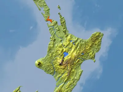 New Zealand High resolution 3D relief maps 3D model
