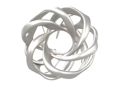 Abstract Circle v3 002 Low-poly 3D model
