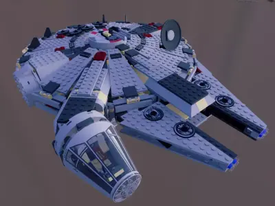 LEGO STAR WARS MILLENNIUM FALCON 4504 3D model