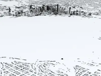 Seattle Streets and Buildings 3D model