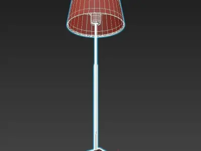 INTERIORS floor lamp with shade 3D model