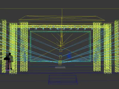 3DS Max 2014 Stage Concert 17 3D model