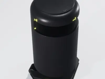 Bin Sci-Fi Low-poly 3D model